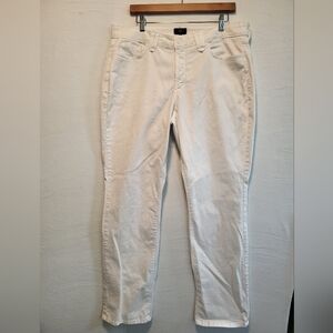 NYDJ White Straight-Leg Jeans Size 14W